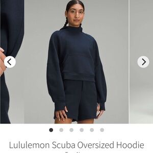 Lululemon Navy Scuba oversized Hoodie size XL/XXL